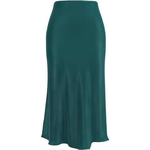 Womens Leopard Print Skirt Dark Green - Picture 1 of 4